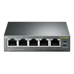 TP-LINK - 5-Port 10 - 100Mbps Desktop Switch with 4-Port PoE, 5 10 - 100Mbps RJ45 ports including 4 PoE ... (TL-SF1005P)_1